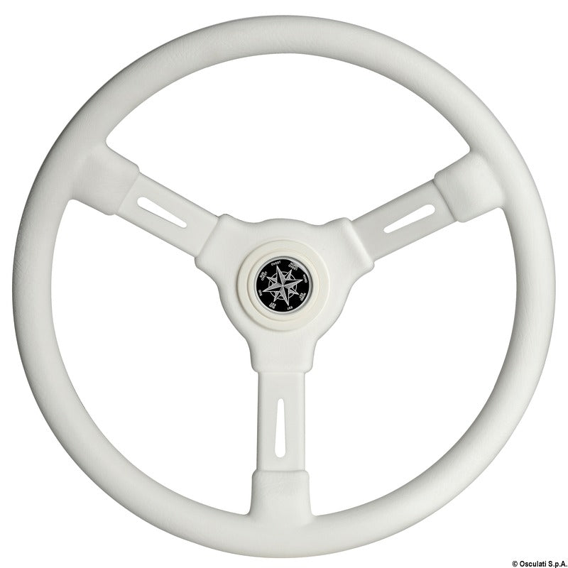 Volante bianco 3 razze 355 mm