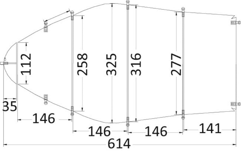 Telone universale cm 488/564 grigio 300D