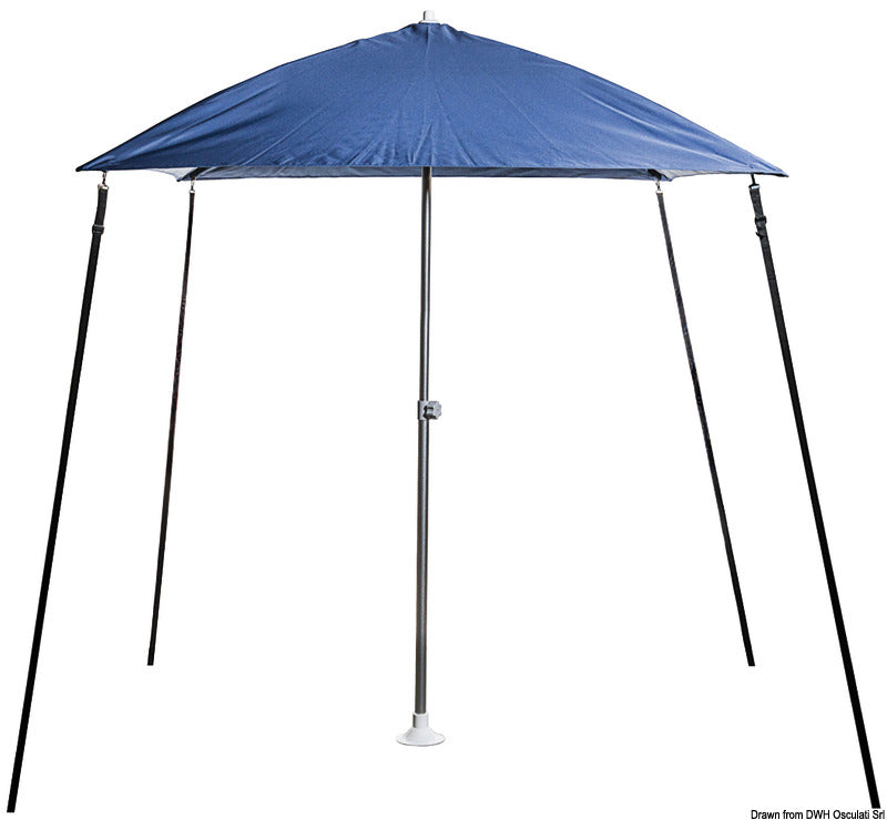 Ombrellone PARASOL pieghevole per barca blu navy