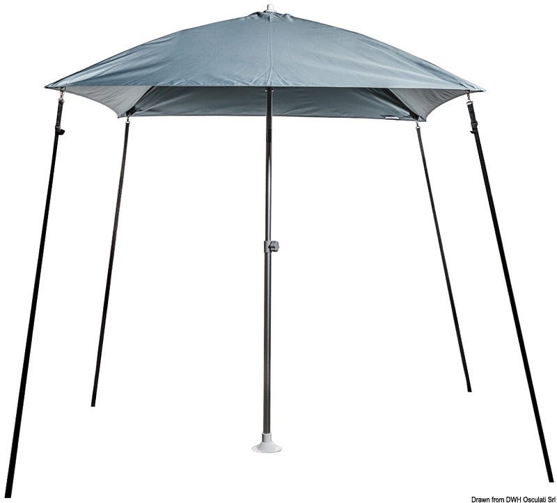 Ombrellone PARASOL pieghevole per barca grigio