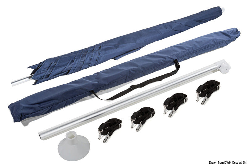 Ombrellone PARASOL pieghevole per barca blu navy