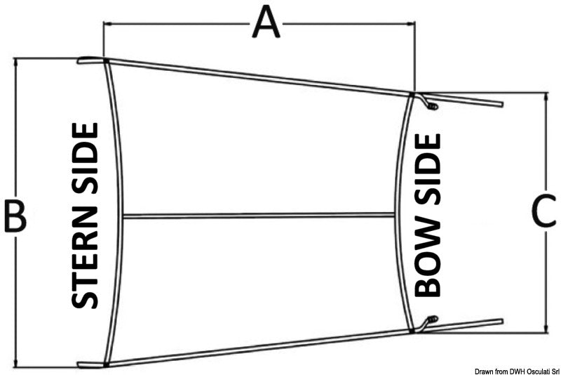 Tendalino estensione T-Top 180/150/120 cm