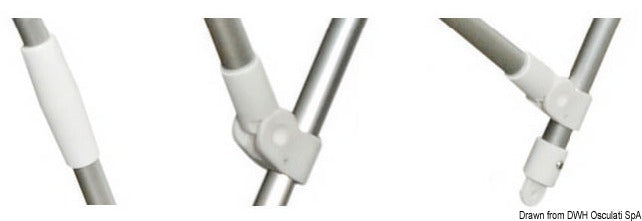 Tendalino 3 archi alto Ø mm 22 cm 210/220 bianco