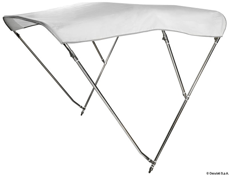 Tendalino 3 archi Inox alto cm 170/180 bianco
