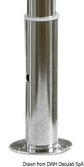 T-Top in acciaio inox con 4 portacanne