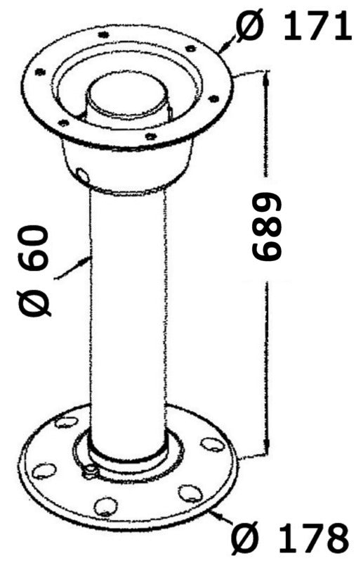 Colonna Tread Lock 685 mm generica