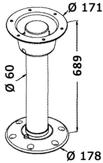 Colonna Tread Lock 685 mm generica