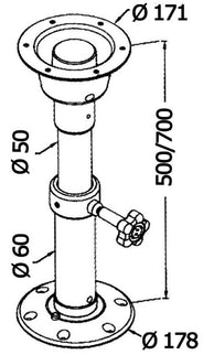 Colonna Tread Lock 500/700 mm generica 4841761+4841764-C01