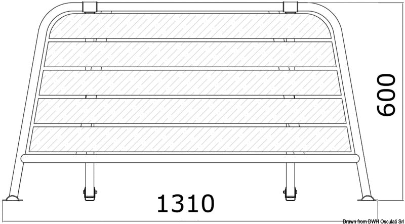 Plancetta di poppa 1310 mm