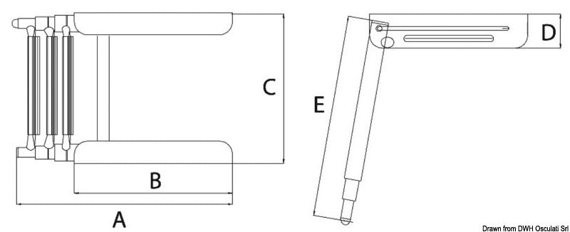 Scaletta telescopica 3 gradini