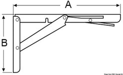 Braccio per tavolo 305 x 165 mm