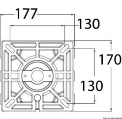 Supporto Sedile Waverider 520MM - 650MM