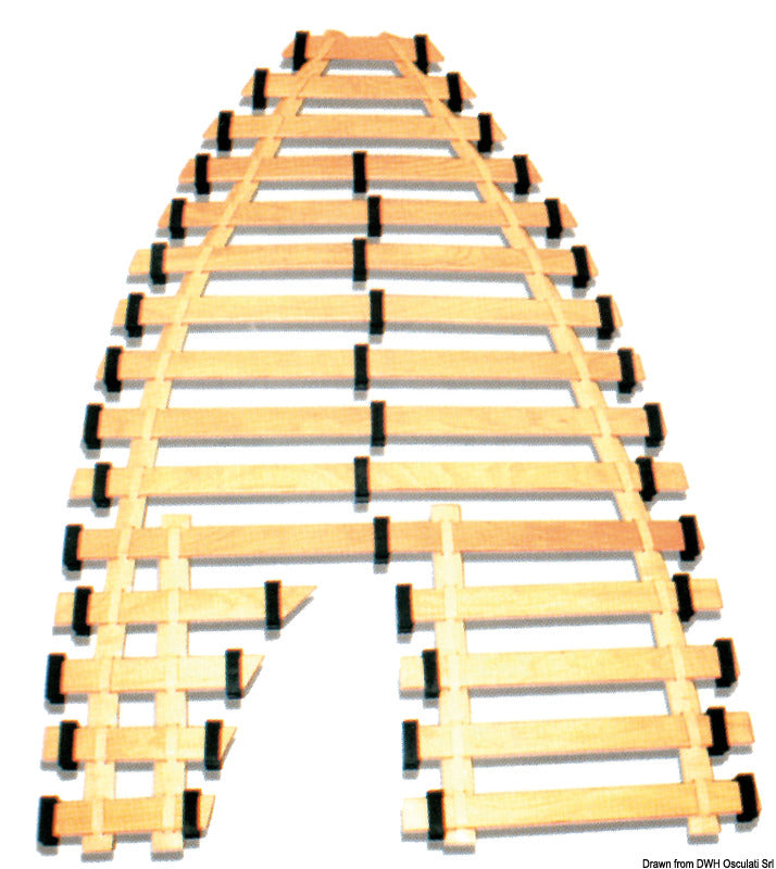 Rete mobile a doghe doppia 200 x 140 cm sp. 8 mm