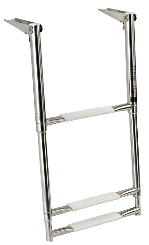 Scaletta inox telescopica larga 3 gradini