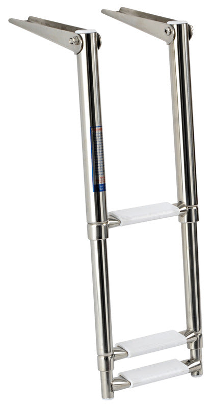 Scaletta inox telescopica stretta 3 gradini