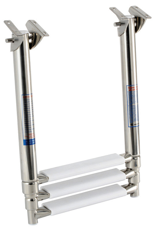 Scaletta inox telescopica a scomparsa 3 gradini