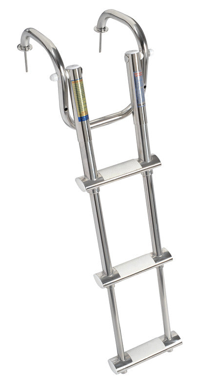 Scaletta telescopica con maniglie 3 gradini