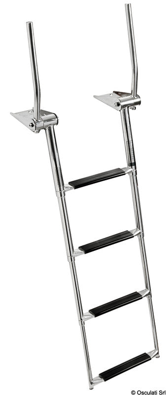 Scaletta telescopica 4 gradini con maniglie