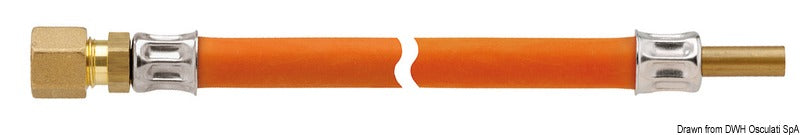 Tubo raccordo liscio RVS 8 x 600 mm