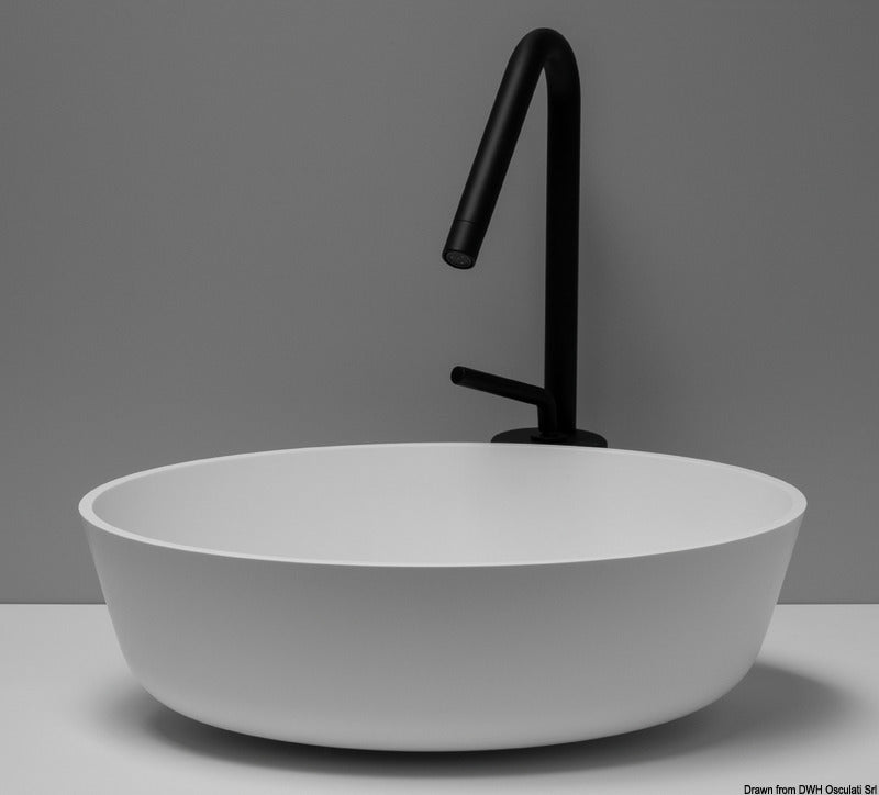 Lavello tondo in Ocritech bianco diam 300