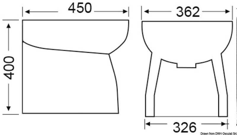 Bidet ceramica alto diritto