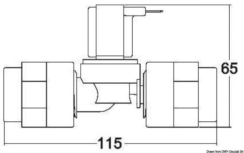 Elettrovalvola Tecma plastica 24 V