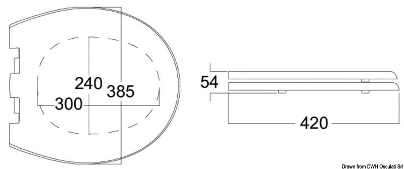 Copriwater legno Silence Plus