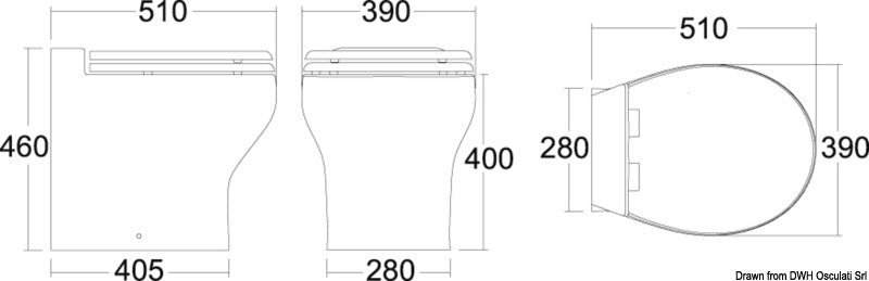WC Tecma Silence Plus 2G 24 V con bidet