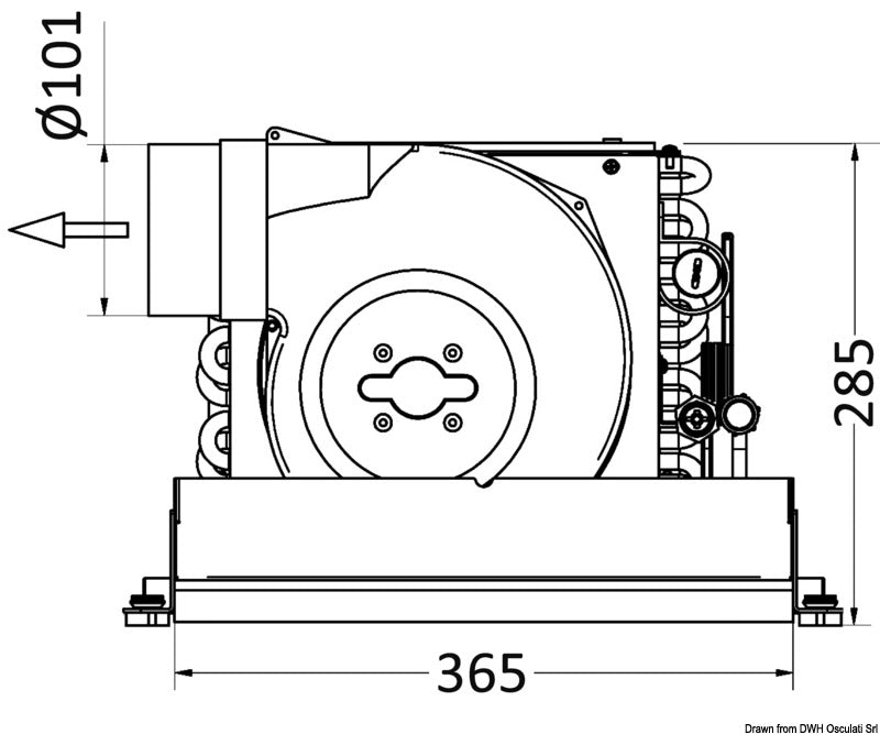 Condizionatore SPLIT + pannello 220 V 8000 BTU