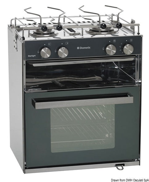 Cucina con forno a gas Smev Sunlight Slim 2 fuochi