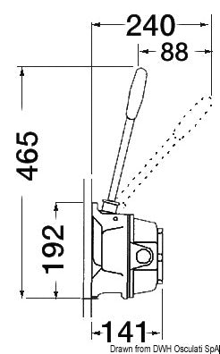 Pompa manuale Whale per acque nere