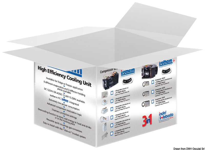 Kit refrigerante ISOTHERM ITC+evaporatore max 200l
