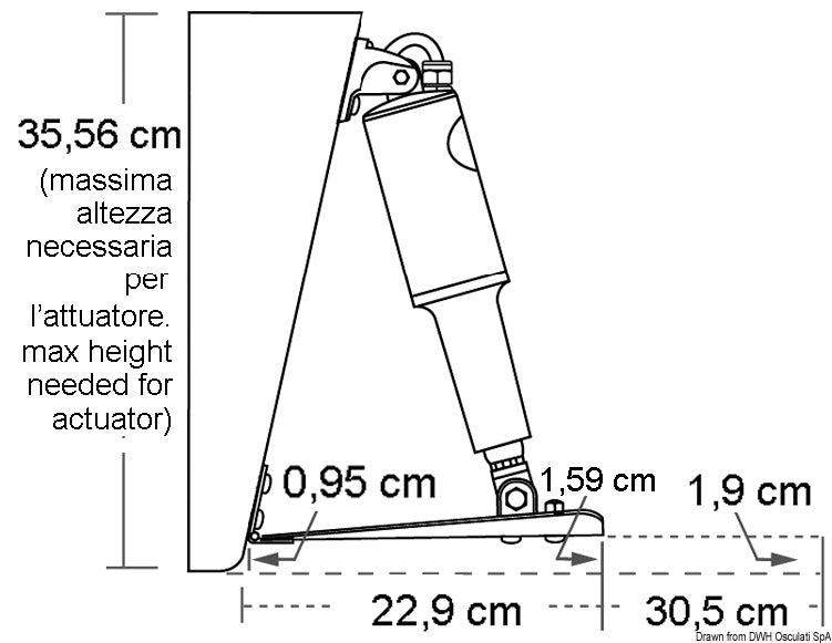 Kit flap Lenco Standard 305 x 610 mm