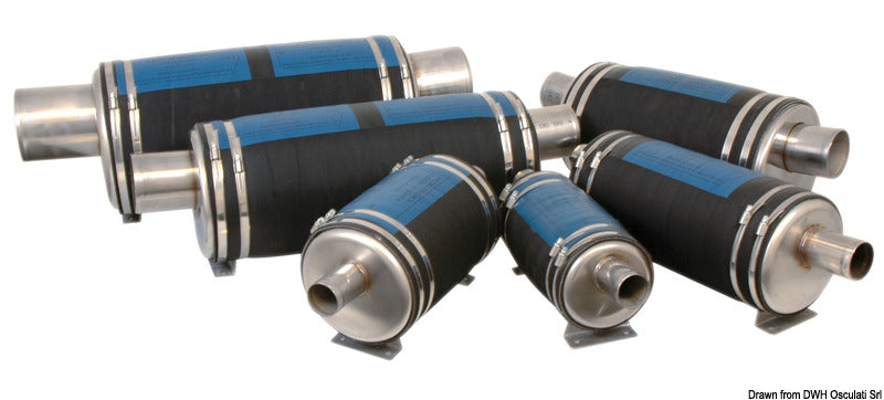 Silenziatore di scarico diam. 76 mm