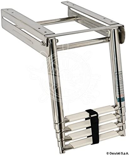 Scaletta inox a scomparsa 4 gradini