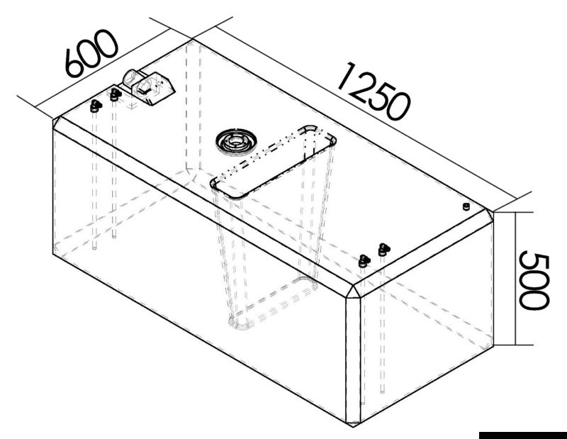 Serbatoio carburante 336 l