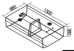 Serbatoio carburante 450 l