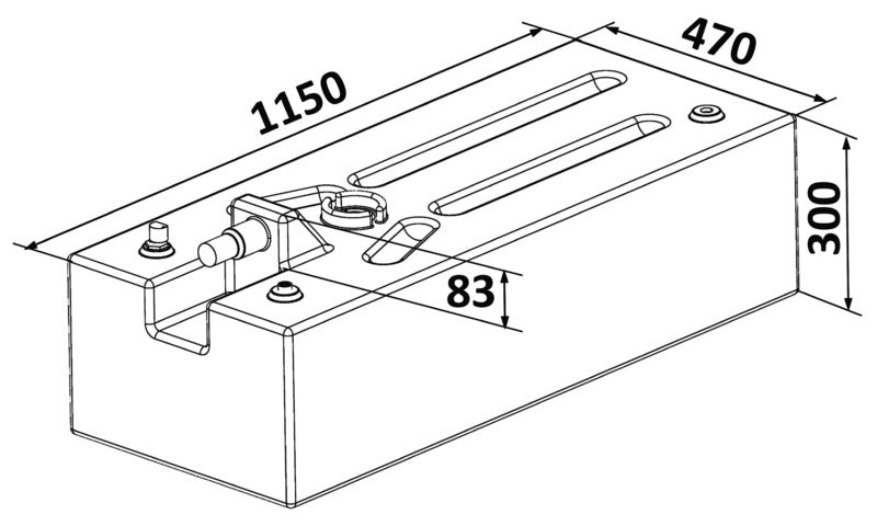 Serbatoio Polietilene 142 l