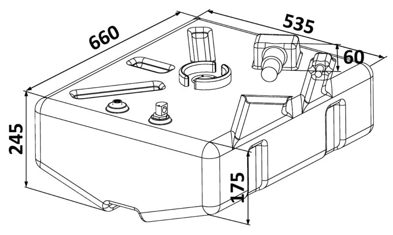 Serbatoio Polietilene 62 l