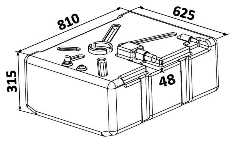 Serbatoio carburante Polietilene 135 l