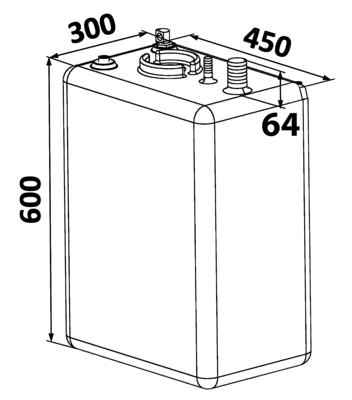 Serbatoio carburante Polietilene 70 l