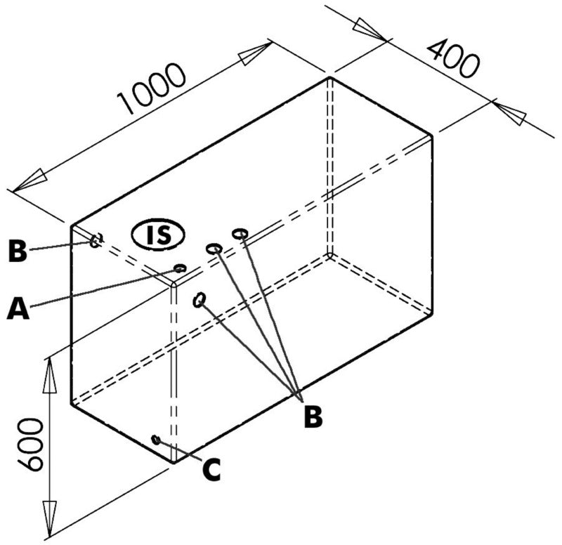 Serbatoio per acqua 215 l