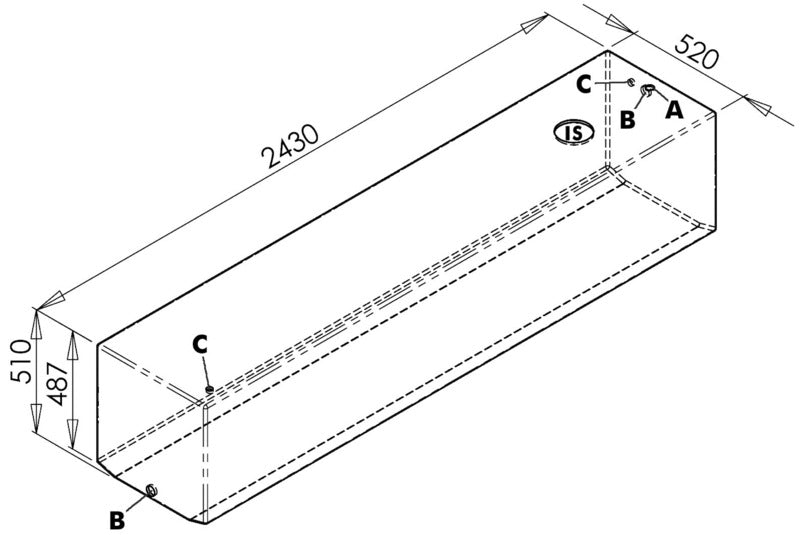 Serbatoio per acqua 600 l