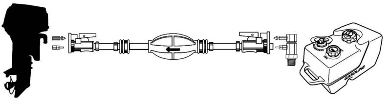 Tubo carburante Yamaha + Mercury