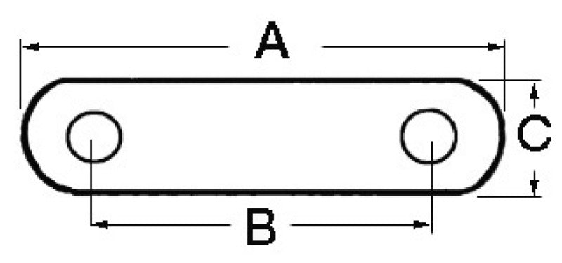 Strozzascotte inox 82 x 66 x 18 mm