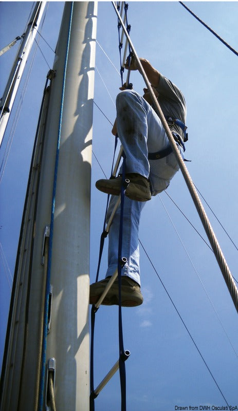 Scala antitorsione per albero da 10 m (lunghezza scaletta 8,80 m)