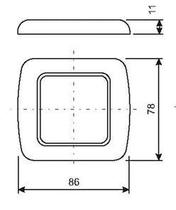 CORNICE AD UN MODULO MM.86X78