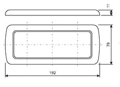 CORNICE A TRE MODULI MM.198X78