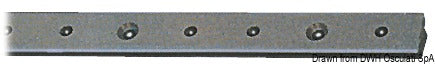 Rotaia lega leggera anodizzata 25x4 mm 2 m