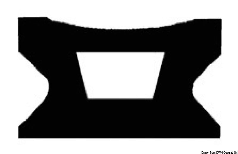 Rotaia lega leggera 31x19 mm  2 m